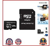 High Speed 128GB microSDXC Card with SD Adapter for Cameras and Smartphones