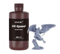 High Speed 3D Printer Resin, JAMG HE 12K Rapid 3D Printer Resin High-Precision and Low-Shrinkage Fast Standard 3D Printing Resin Suitable for 3D Printer Fast Mode & Normal Mode (1000g, Grey)