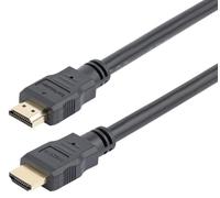 High Speed 4K Hdmi Lead Ethernet Male To Male Gold Plated Connectors 0.5M Black