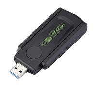 High Speed Adapter - USB 3.0 1300Mbps Wireless Dongle, Band Network Card | High Gain Antenna Receiver with Strong Signal for Computer, PC,