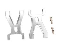 High-Speed Aluminum Alloy Front Swing Arm Upgrade Parts for WL 1/18 A959 A979 A969 RC Car Silver Titanium Red Applicable Scene: RC Model Car (Silver)