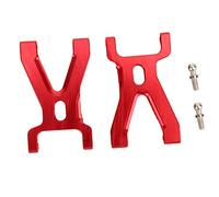 High-Speed Aluminum Alloy Front Swing Arm Upgrade Parts for WL 1/18 A959 A979 A969 RC Car Silver Titanium Red Applicable Scene: RC Model Car (Red)