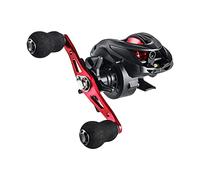 High Speed Baitcasting Fishing Reel 6.3:1 Saltwater 8kg Max Drag Red Right Hand 12x12x8.5 cm