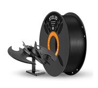 High-Speed Black PETG 3D Printer Filament 1.75mm, Dimentional Accuracy +/-0.02mm, 1Kg Spool (Reuseable Tray) 1D Printing Filament