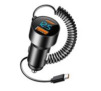 High Speed Car Charging, USB Charging for Dē Cigarettes - Alloy Car Charger Đe Aluminium Đe 100 W with Cable - Dēcar Charger with Cable PD+QC3.0 Type-C Caustic Charge..