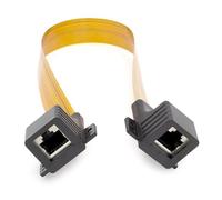 High Speed Cat6 Soft Ribbon Ethernet Cable Fixed Ears for Secure Wall Routing and Home Networking