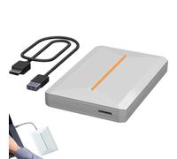 High-Speed Compact External Hard Drive, Slim Portable Drive 2TB External Solid State Drive, Hard Drive USB Typ-C - High-Speed Data Storage, Portable External Hard Drive For PC, Laptop (White, USB3.1)