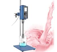 High-Speed Digital Emulsifier Mixer with Adjustable Speed Support Stand, Ideals for Laboratory Dispersion of Paints Solutions, 50-2000ml Capacity
