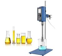 High Speed Digital Homogenizer & Disperser, Adjustable 2000-28000rpm for Laboratory and Cosmetic Emulsification