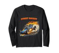 High Speed Drag Racing Machine Artwork Long Sleeve T-Shirt