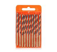High Speed Drill Bit Kit - 10pcs Twist Metal Cutter Set, Self Lubricating Drilling Tools | Precision Accessory for Hard Steel Wood Cast Iron Aluminum Copper Stainless Applications Workshop Use