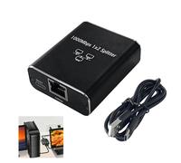 High-Speed Ethernet Splitter 1 to 2 Out, 1000Mbps Network Switch with Cat 6 Ethernet Cable, Gigabit Internet Splitter Connector, Network Switches,Internet Cable Splitter, for Home and Office Use