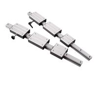 High-Speed External Dual-Axis Linear Guide LGD6 L=100-1000mm+LGD6-60L-4/LGD6-100-4/LGD6-100L-6 Wheel Roller Slider Bearing Steel(800mm)