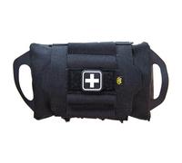 High Speed Gear Reflex IFAK System | Roll and Carrier | Medical Supply Holder (Black)