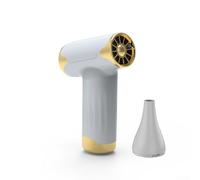 High Speed Handheld Hair Dryer and Dust Blower with Design, Four Levels of Wind Speed, Compact Size for Outdoor and Travel Use (Silver)