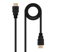 High Speed HDMI V2.0 Cable Supports 4K@60Hz Resolution and Transfer Rate up to 18Gbps Black 0.5m Length Ideal for Connecting Media Devices