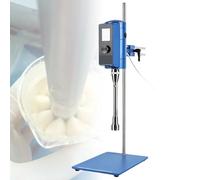 High Speed Homogenizer Disperser with Digital Display and Adjustable Speed, Stainless Steel Work Head for Cosmetics and Laboratory Applications