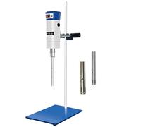 High Speed Homogenizer, Ultrasonic Mixer with 2 Working Heads, Adjustable 30-18000rpm for Efficient Liquid Emulsification, Processing Capacity: 30-13L