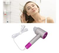 High Speed Ionic Hair Dryer 20000RPM Powerful 1200W Fast Drying Low Noise Blow Dryer with Nozzle for Home Salon Travel Grey Purple