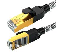 High-Speed LAN Network Line - Data Cable, Patch Lead | Shielded Gigabit Wire, Ethernet Cord, Modular Internet Connection for, Streaming, Server Access in Computer Room or Entertainment Cabinet