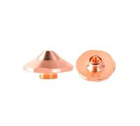 High-Speed Laser Nozzle for Fiber Laser Cutter, Hexagonal D28 Copper, M11 Thread, Single/Double Layer, 1.0-6.0mm Aperture (5pcs) (Double Layer 1.2)