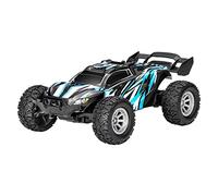 High Speed Mini RC Car Off Road Truck 132 Rechargeable Remote Control Vehicle with 24 Radio and Translucent Body Featuring Bright Lighting (Blue, One Size)