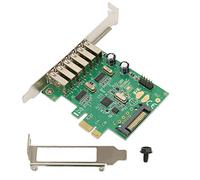 High Speed PCIE to USB Expansion Card with 6 USB2.0 Ports Internal PCI Hub for Desktop Computers Compatible with to 10 480Mbps Data Transfer Easy Installation and Design for Effic
