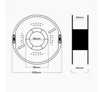 High Speed PETG 3D Printer Filament 1.75mm Hyper Printing Filament 1kg(2.2lbs) Spool 3D Printing Material Accuracy ±0.02mm for Most FDM 3D Printers - Yellow (Red)