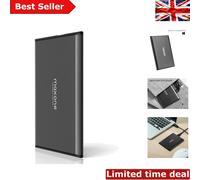 Maxone Portable External Hard Drive 500GB 2.5" HDD - USB 3.0 Ultra Slim Aluminum HDD Backup for PC/Desktop/Laptop/TV/Chromebook/Windows - Charcoal