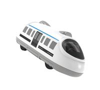 High Speed Railway Model Toy Delicate Design Flexible Steering Double Pull Back Vehicle for Children (White)