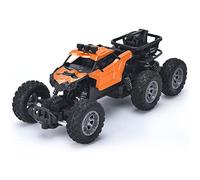 High Speed Remote Control Car Off-Road Climbing Vehicle for Kids Durable All-Terrain Six-Wheel Drive Advanced Control System Outdoor Toy (Orange, One Size)