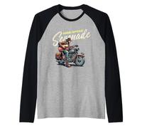 High-Speed Serenade - Guitar Cowboy Motorcycle Music Raglan Baseball Tee