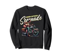 High-Speed Serenade - Guitar Cowboy Motorcycle Music Sweatshirt