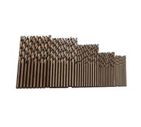 High speed steel 1 to 3mm yellowing cobalt containing 50pcs Full grinding twist drill M35 steel plate Punching and drill bit kit