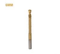 High Speed Steel 1pc Composite Spiral Drill Bit for Wood and Metal Cutting, Featuring 135 Degree Split Point and Serrated Groove Design for Precise Drilling (6mm)