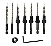 High Speed Steel 9 Pcs Hexagonal Shank Inch Taper Drill Power Tool