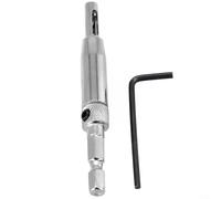 High Speed Steel Hinge Tapper Drill Bits with L Wrench Improve Your Woodworking Efficiency (5/64mm)