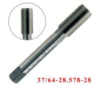 High Speed Steel (HSS) 4-Flute Right-Hand Tap, 37/64"-28 TPI (.578-28), for for General Purpose Threading in Metal and Alloy