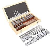 High-Speed Steel Keyway Broach Set, 22-Piece Metric for Precision Machining and Lock Installation