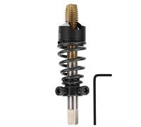 High Speed Steel M3 x 0.5 Straight Flute Screw Tap with Integrated Chamfer Tool - Combined Tapping and Chamfering Machine Accessory for Lathe - Suitable for Steel and Aluminum (M8*1.25)