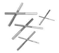 high Speed Steel Reamer, Tip, Accuracy, Long Service Life, Suitable for Steel, Plastic, Wood, Copper, Aluminum, 3mm-10mm H7 Reaming Tool for Drilling, Milling with D4 Tolerance,