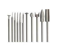 High Speed Steel Woodworking Carving Drill Set 11Pcs 1mm to 10mm Precise Rotary Tool Bits for Crafting Woodcraft Project Multi Diameter Wood Carving Bits Kit