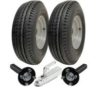 High speed trailer kit 5.00-10 road legal wheels + hub & stub axle, hitch