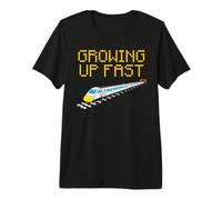 High Speed Train, Growing Up Fast, Rail Enthusiast Funny Premium T-Shirt