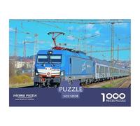 High Speed Train Jigsaw Puzzle 1000 Piece Jigsaw Puzzle Paper for Adults Railway Scene Puzzle Game for Family Home Decor Relaxation 52x38cm/1000pcs
