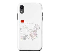 High-Speed Train Railway - Souvenir Route Map China Case for iPhone XR