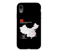 High-Speed Train Railway - Souvenir Route Map China Case for iPhone XR