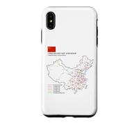 High-Speed Train Railway - Souvenir Route Map China Case for iPhone XS Max