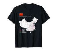 High-Speed Train Railway - Souvenir Route Map China T-Shirt