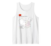 High-Speed Train Railway - Souvenir Route Map China Tank Top